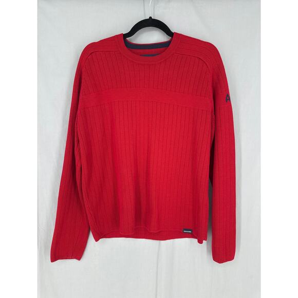 Abercrombie & Fitch Other - 90s Vintage Abercrombie Fitch Sweater Mens Medium Red Pullover Y2K Skater Grunge